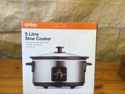 Anko 5 litre slow cooker hot sale