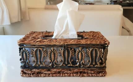 Birch Bark Tissue Box Cover