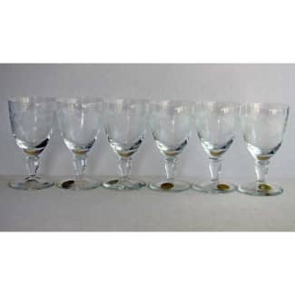 Bohemia Wine Glasses 24% Lead Crystal -Set of 6