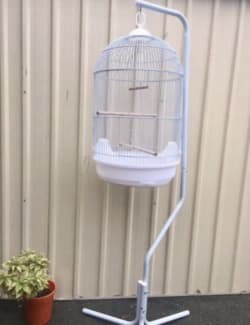 Bird cage on sale with hanging stand