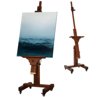 110cm Tall Wood Display Easel, Professional Wooden Easel for Painting,  Adjustable Easel Tripod for Displaying Canvas Paintings, Arts & Crafts and
