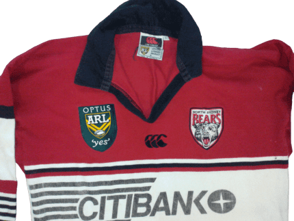 Classic Rugby Shirts  1990 North Sydney Bears Vintage Old Jerseys