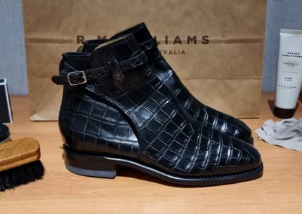 RM Williams Crocodile, Brown Leather