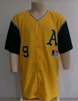 MAJESTIC  REGGIE JACKSON Oakland Athletics 1969 Cooperstown Baseball Jersey