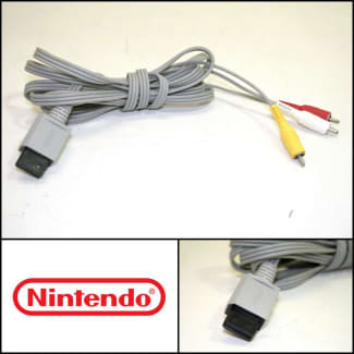 100 OFFICIAL NINTENDO GENUINE AUDIO VIDEO AV CABLE CORD FOR WII/WII U  (RVL-009)