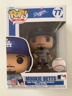 Mookie Betts Hand Signed Dodgers Funko Pop # 77 w/COA