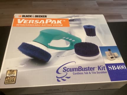 Black & Decker SB400C ScumBuster Tub Tile Cordless Scrubber Kit - W/  Battery - Miscellaneous, Facebook Marketplace