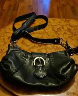 Coach+Black+Leather+Soho+Hobo+Buckle+Flap+Shoulder+Purse+Style+9247 for  sale online