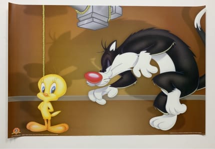 sylvester the cat eating tweety bird