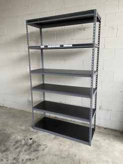 6 tier storage shelving shelf shelves 2140h x 1225w x 460d (mm)