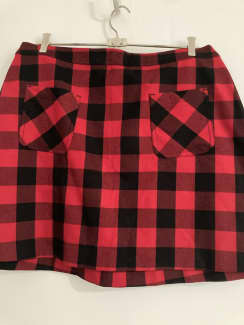 Tartan mini cheap skirt brisbane