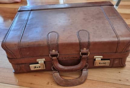 used leather luggage for sale