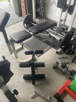 multi station bench press lat pulldown, Gym & Fitness