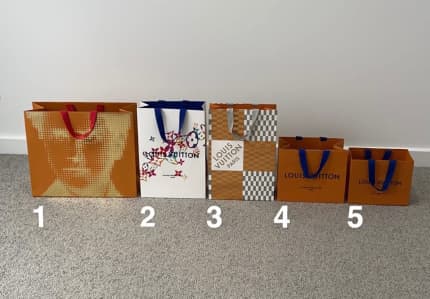 Authentic Louis Vuitton Gift Bag Paper Shopping Bags, Box, Ribbon