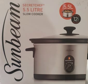 Sunbeam Slow Cooker 5.5L Stainless Steel - HP5520