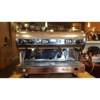 SAN MARINO LISA 2 GROUP BRASS STAINLESS ESPRESSO COFFEE MACHINE COMMERCIAL  CAFE