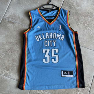 Kevin Durant Oklahoma City Thunder Jersey Adidas Youth Size Large NBA OKC  Blue