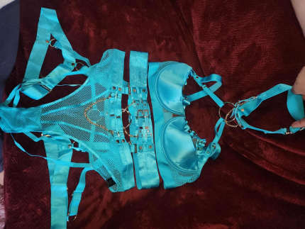 Honey Birdette set with Garter. Used once. Xs garter & panty and bra is  32G.