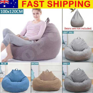 Extra Large Bean Bag Chairs for Adults Kids Couch Sofa Cover