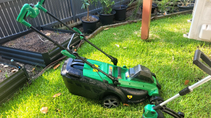 Used electric lawn mower discount