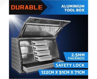 Giantz Aluminium Toolbox Ute Tool box Drawers Storage Truck Canopy