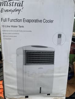 Mistral 12l 60w hot sale evaporative cooler review