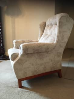 high back armchair second hand