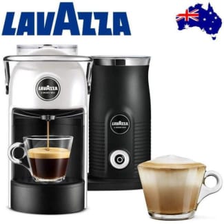 Lavazza A Modo Mio Jolie Coffee Capsule Machine with Milk Frother White New