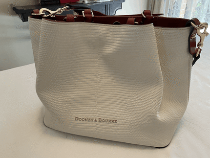 Lizard embossed leather large barlow online tote