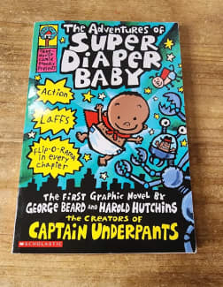 Captain Underpants and Super Diaper Baby Lot of 4 Books 