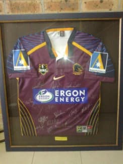 Brisbane Broncos 2022 Signed NRL Official Team Guernsey Framed