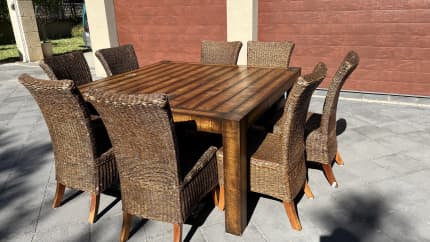 cane dining chairs gumtree