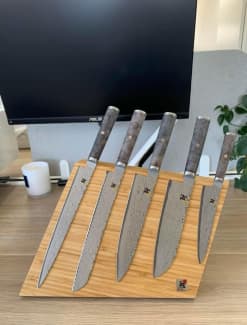 New WILTSHIRE Staysharp Premium Radius 6pc Knife Block Set Built