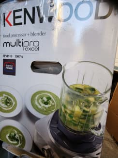 Kenwood Multipro Compact Food Processor - Thermo-resist Glass Blender -  800W - 1.2L - fdm30