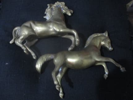 Vintage Mayflower Horse Brass Horse Harness Medallion Solid Brass