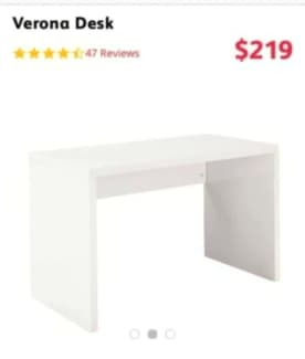 white desks for sale under $100