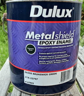 dulux metalshield epoxy enamel satin black