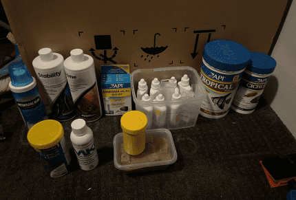 Fish test kit and food