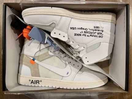 off white air jordan 1, Men's Shoes