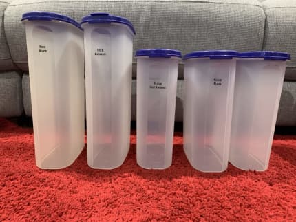 TUPPERWARE CANISTER SCOOP AND ROCKER SCOOPS WITH SCOOP SET(6)**EXCELLENT**