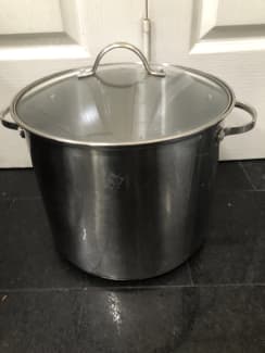 Maxam 30 Quart Stock Pot Set - Waterless Cooking & High Heat