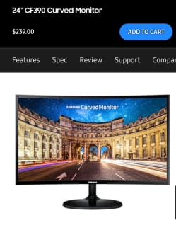 argos samsung curved monitor