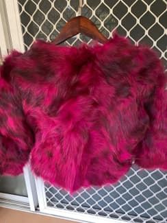 Pink fluffy clearance jacket australia