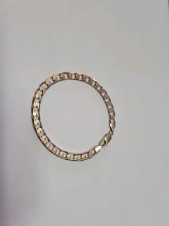 Details about   NEW Solid 9ct Yellow Gold Fine Flat Curb Bracelet Hallmarked 375 Made in Italy 