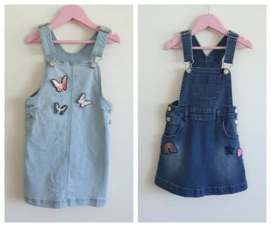 Denim pinafore dress kmart sale