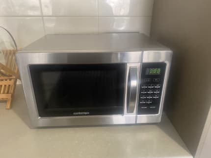 contempo medium digital microwave oven stainless steel