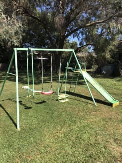 double swing set, Toys - Outdoor