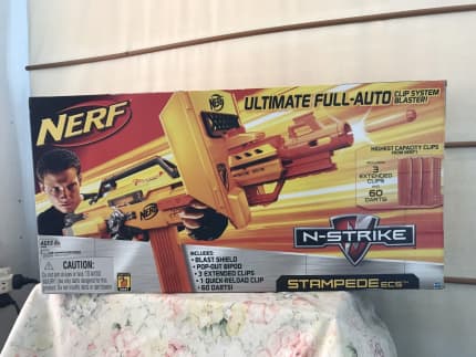 NEW NERF N-Strike Stampede ECS Ultimate Full-Auto Clip System Dart Blaster