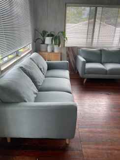 Amart 3 & 2 Seater Sofa Pair