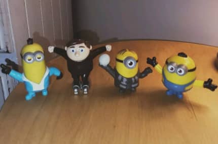 THE RISE OF GRU RARE GOLD MINION #20 McDONALDS #20 Happy Meal Toy MINIONS 